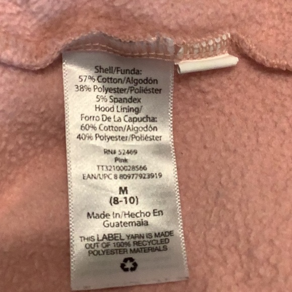 Time and Tru Size Medium Pink Zip-Up Hoodie. Preloved - Picture 6 of 6